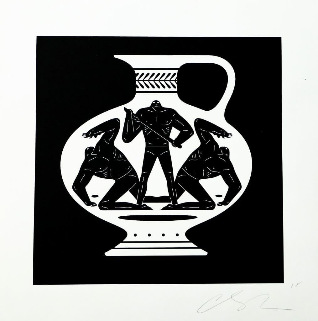 Cleon Peterson "End Of Empire Aryballos" screenprint. 2018. Image © by Nonsuch Editions.