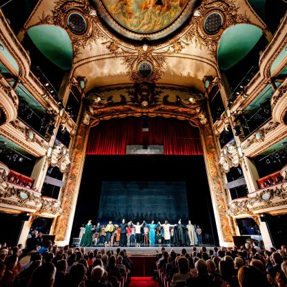 people standing on stage